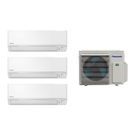Panasonic樂聲一拖三 1.0匹+1.0匹+1.0匹多聯分體Wi-Fi智能變頻淨冷掛牆式冷氣機(附遙控)CS-MXPU9YKZx3/CU-3U27YBZ