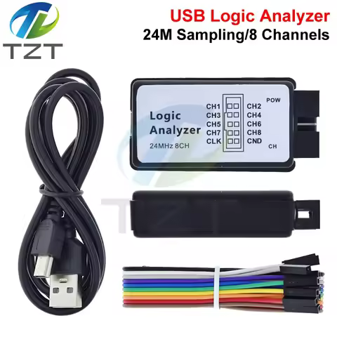 1/3PCS USB Logic Analyzer 24MHz 8 Channel 24M/seconds Logic Analyzer Debugger For ARM FPGA Logic Ana