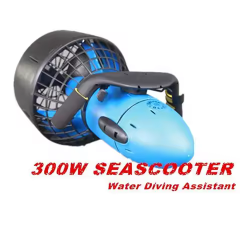 300W Sea Scooter Dual Speed Water Propeller Diving Sea Scooter Under Water Scooter Blue/Yellow Color
