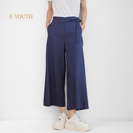 Eyouth 10152 Women High Waist pants Belted Comfort Culottes