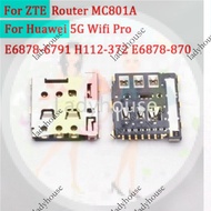 1-10Pcs Sim Card Reader Tray Slot Holder Connector Plug For ZTE Router MC801A Huawei 5G Wifi Pro E68
