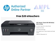 HP Smart Tank 515 Wireless All-in-One | Free $20 Evoucher | Print |Scan | Copy | USB | Wi-Fi | Bluet