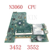 default For Inspiron 14 3452 15 3552 Laptop Motherboard 896X3 W/ N3060 14279-1 CN-0PW4MN PW4MN Notebook Mainboard Full Tested