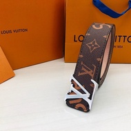 Lv New Style High-Quality High-End Simple Belt Men's Fashion Casual Trendy Belt AK