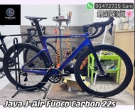 ⭐️⭐️全新行貨 包送貨 現貨優惠⭐️⭐️ 黑紫色 JAVA J-AIR FUOCO CARBON 22s 碳纖維碟剎一體式把手公路單車