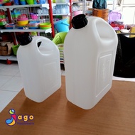 PUTIH 5 lt Jerry Can and 2.5 Liter White Jerry Can Seal + Lid, Jerry Can, Strong Plastic Barrel Cond
