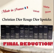 擊破全港底價❗️正貨保證🏆 ✨全新現貨 🇫🇷 Christian Dior Rouge Dior lipsticks 迪奧 傲姿唇膏 #100 Matte #520 Matte #720 Velvet