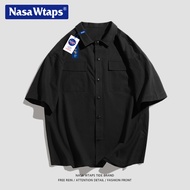 NASA WTAPS Loose Short-Sleeved Shirt - Pure Cotton, Casual Summer Wear for Men