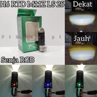 Lampu Utama H6 RTD M11Z LS25/LS10 Senja RGB Light LED Laser High Low full Aluminium