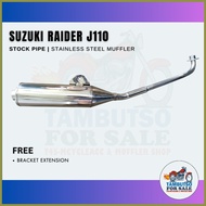 ◎ ☎ ◷ Suzuki Raider J 110 Stock Pipe Type Muffler for Raider J 110 Exhaust pipe