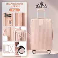 AVIVA กระเป๋าเดินทาง ขนาด 20/24/28 นิ้ว น้ำหนักเบา วัสดุ ABS+PC ความจุขนาดใหญ่ กระเป๋าถือขึ้นเครื่อง