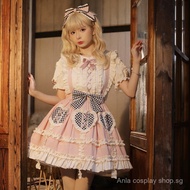 Peach Blossom lolita Cute everyday skirt, short skirt, Lolita style sk Suspender Skirt lo Skirt W147