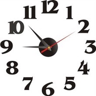 Acrylic wall clock full digital art clock wall sticker clo