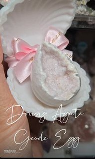 Druzy Agate Geode Egg 軟糖水晶瑪瑙蛋