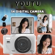 Digital Camera 5K for Photography 75MP CCD camera with 18x zoom, autofocus 5K camera with 32GB SD ca