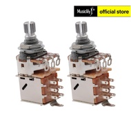 Musiclily a250k/b250k/a500k/b500k Metric thô 18-spline chia ngắn trục chậu Đẩy/kéo âm thanh/núm tuyế