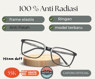 TERMURAH Kacamata Minus Anti Radiasi Pria Gaya Keren 2022 Optik Asli Ori frame Kotak