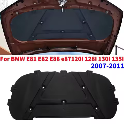 1pcs Car Engine Hood Sound Heat Insulation Cotton Mat For BMW 1 Series E81 E82 E88 E87 120I 128I 130