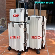 High-quality collapsible ALUMINUM FRAME suitcase, size 20/24/29 inches, convenient suitcase for stor