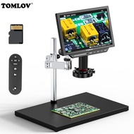 TOMLOV TM4K AF Max Autofocus 10.1" HDMI Electronics 4K Digital Microscope 2000x, 52MP Spin Arm Solde