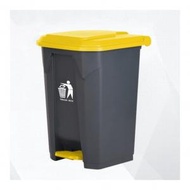 （30L）垃圾桶可以重型階梯垃圾桶罐垃圾桶箱廚房，室外垃圾桶踏板臥室11.8加侖阿什卡河，灰色垃圾桶