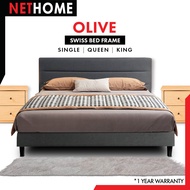 NETHOME  : เตียง เตียงนอน ฐานเตียง+หัวเตียง คุณภาพดี แข็งแรงทนทาน (OLIVE Divan Solid Divan Bed Frame (Single 3ฟุต/ Super Single 3.5ฟุต / Queen 5ฟุต))