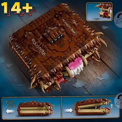 2026 Chomping Monster Book of Monsters Model Block Set 76449 Compatible With Legoed Particles Suitab