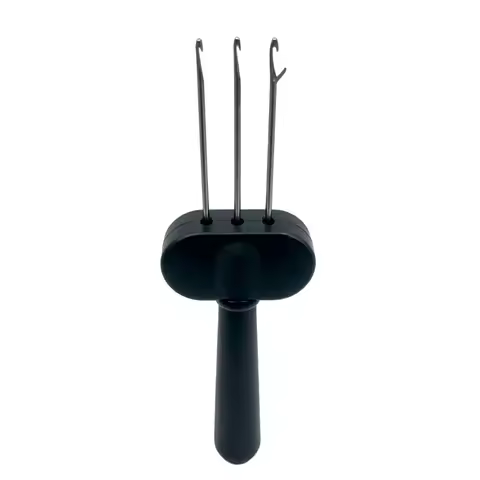 3/4 Latch Hook Yarn Crochet Hook Knitting Tool Plastic Ergonomic Grip Rope Braiding Tools Portable C