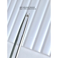 Real diamonds From lab grown Diamond Weight 2 Carats (0.02ct) Size 1.7 Mm Water 99-100 D E/vvs