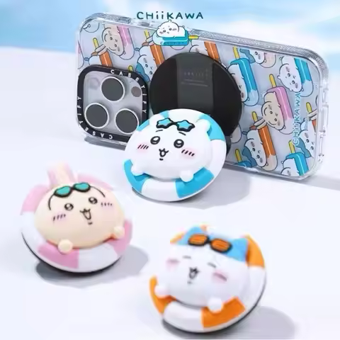 Magnetic Phone Stand For MagSafe Foldable Chiikawa For Casetify 3D Swimming Ring Shape Kawaii Anime 