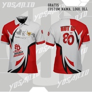 80th Indonesian Independence Day T-shirt Men's TopWanita/ 17 August 2025 Custom 3D fullprinting Art 