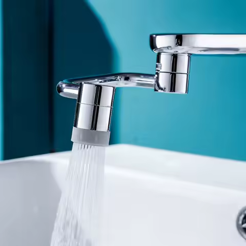 1080 Rotating Faucet-Extender Universal Filter Extension Kitchen Faucet Extend 2 Mode Splash Filter 