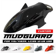 Y16 Y15 Lc135 Custom Front Fender Mud Flaps Motorcycle Cover Mudguard Siap Potong LcFi Y15zr Y16zr P