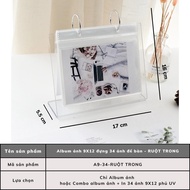 Combo album ảnh để bàn + in 34 ảnh 9x12 10x15 theo yêu cầu trang trí bàn làm việc quà tặng ý nghĩa T