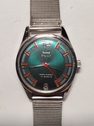 🐴80年代男裝上鏈手錶🐴Vintage HMT Pilot Ref.115-11 Two Tone Dial Hand Winding Gents Watch (Not Seiko Citizen)