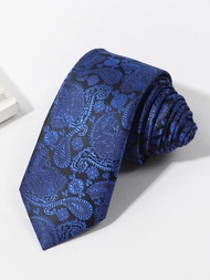 1件休閒時尚腰果花領帶，適用於工作