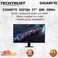 GIGABYTE GS27QA 27" GAMING MONITOR ( 27" SS IPS QHD / 1MS / 180HZ / AMD FREESYNC / HD MI + DP )