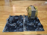 MB:970A-G43 PLUS 兩片+CPU:FX 8320E 一顆 + 塔式散熱器