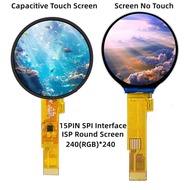 【Stylish】 Ips 1.28 Inch 15pin Spi 262k Color Tft Lcd Capacitive Screen Touch/no Touch Gc9a01 Ic Cst816d Touch Ic240rgb*240 3.3v