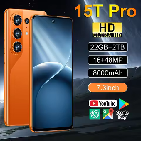 Hot Phone Silicone Protective Cover for 15T Pro 22GB+2TB Cell Phone NEW 7.3HD Mobile Phones Case Ori