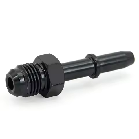 Quick Connect AN6 6AN AN-6 AN6 To 5/16" AN6 To 3/8" Male EFI Fuel Line Rail Adapter Black