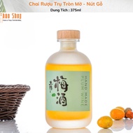 375ml Matte Spray Cylinder Glass Bottle, thick glass, used for juice, water to decorate ancestors...