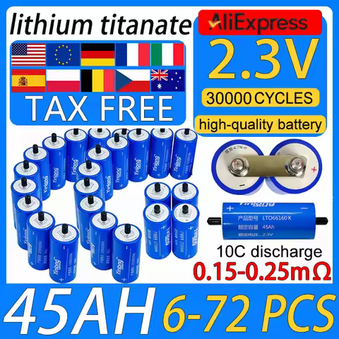 original yinlong LTO 2.3V 45Ah Grade A Lithium titanate Battery 10C Electric Boat Solar Speaker Powe
