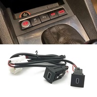 XM-1PC Quick Car Charger Socket 12V/24V Cigarette Lighter USB Interface Adapter for Volkswagen Jetta 5 MK5 Scirocco Golf 6 06-12