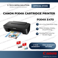 CANON E470 ALL IN ONE PRINTER WITH WiFi | Canon PG47 CL57 Genuine Ink Cartridge