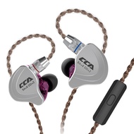 หูฟัง C10 CCA เทคโนโลยีไฮบริด4BA + 1DD อินเอียร์ Hifi DJ หูฟังสปอร์ตไอโฟน6หูฟังแบบมีสายชุดหูฟังตัดเส