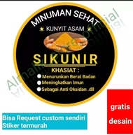 sticker label produk olshop / MURAH [ 100 PCS ] cetak label stiker makanan / stiker minuman / stiker