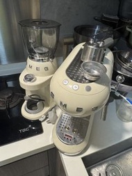 Smeg Espresso Machine and Grinder Set 復古款意式咖啡機和磨豆機 打包不議價