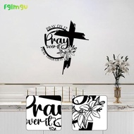 [fglmgu] Creative Metal Cross Wall Art Religious Hanging Ornament for Funky Home Decoration Interior