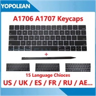 New Keycaps keys For Macbook Pro Retina 13" 15" A1706 A1707 Key Cap US UK Thailand Russian Spain Fre